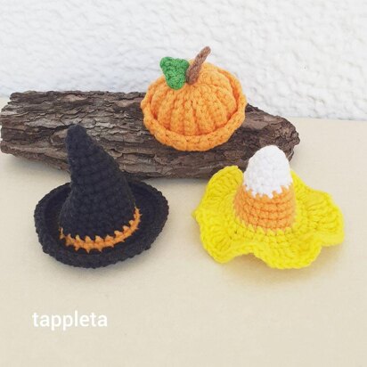 Halloween hats mini crochet pattern