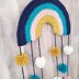 Rainbow Pom Wall Hanging