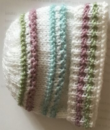 Baby hat knitting