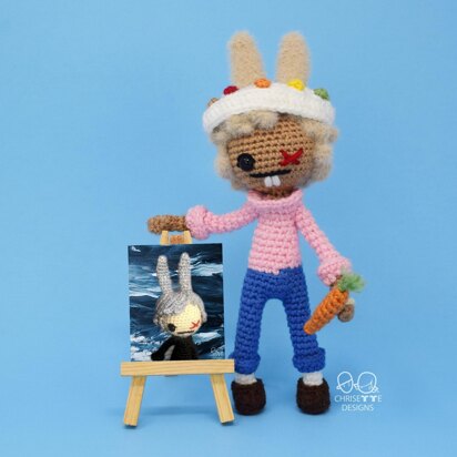 Rabbit Painter Zodiac Doll