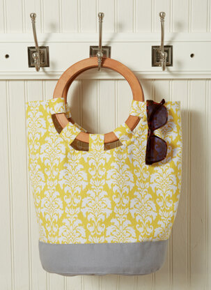 McCall's Misses' Lined Tote Bags with Contrast Variations M7611 - Paper Pattern Size One Size Only