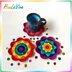 Rainbow flower coaster II by HueLaVive