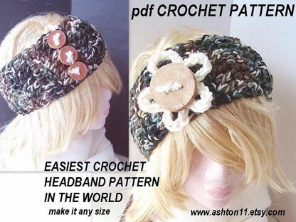 Easiest Headband in the World! | Crochet Pattern 215