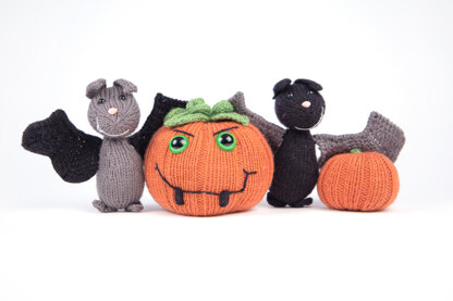 Bats and Pumpkins in Deramores Studio Anti-Pilling DK - Downloadable PDF