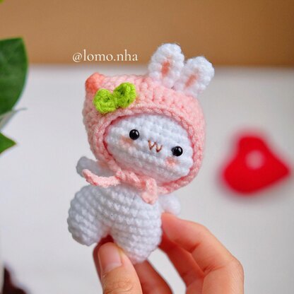 3 in 1 Mini Bunny with hat