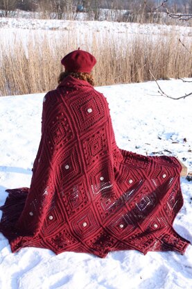 Cable and Lace Shawl and Afghan