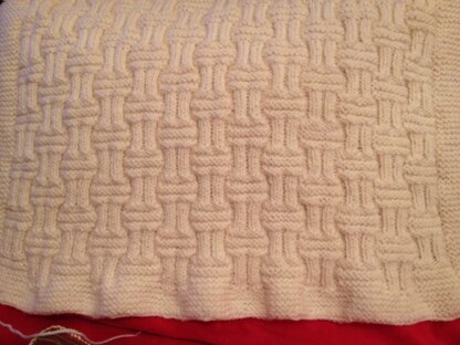 Basket weave blanket