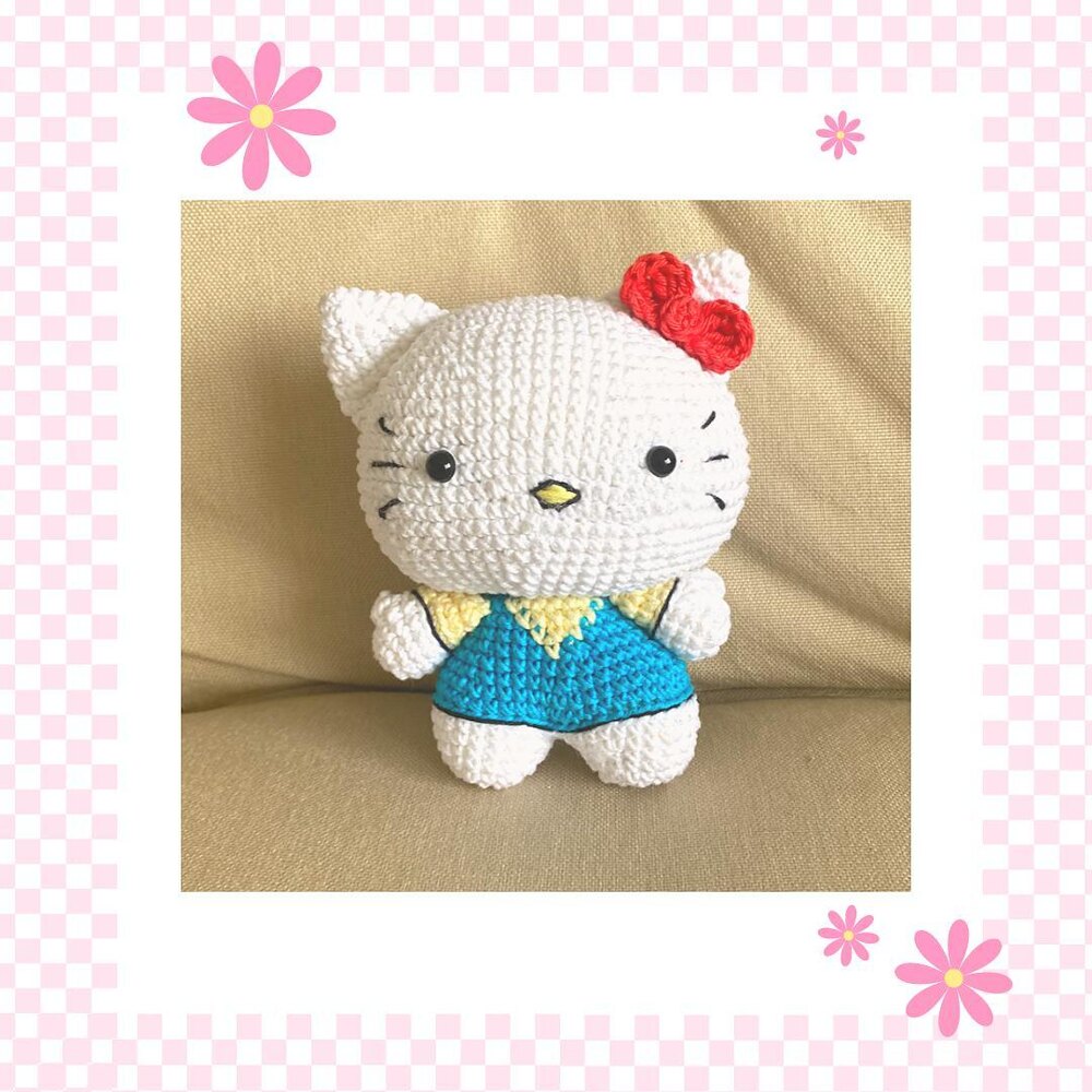 Hello Kitty amigurumi Crochet pattern by Fluflu