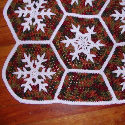 Christmas Snowflake Afghan C-120