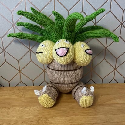Exeggutor pokemon toy - knitting pattern