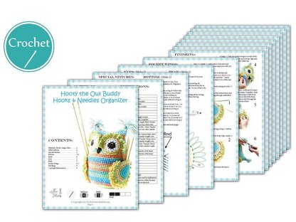 Hooty the Owl Buddy Hooks & Needles Organizer