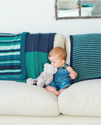 Blankets in Rico Baby Classic DK & Baby Classic Print DK - 842 - Downloadable PDF