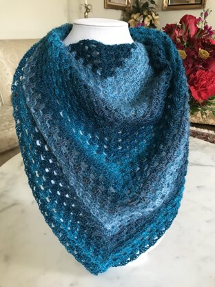EASY BEGINNER'S Granny Square Scarf or Shawl