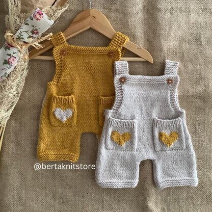 Little Heart Overalls