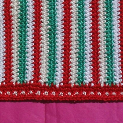 Stripes and spots potholder