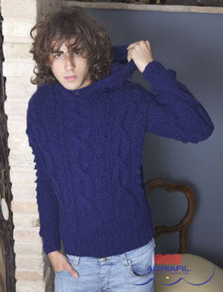 Invidia Pullover in Adriafil Mirtillo