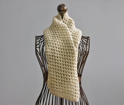 Knit Open Work Scarf