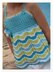 Tropical Blue Halter Top Knit/Crochet