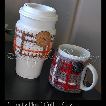 "Perfectly Plaid" Coffee Sleeve & Mug Cozy