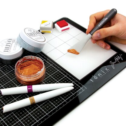 Tonic Studios Tim Holtz Travel Glass Media Mat 10.25"X15.5" - 597716