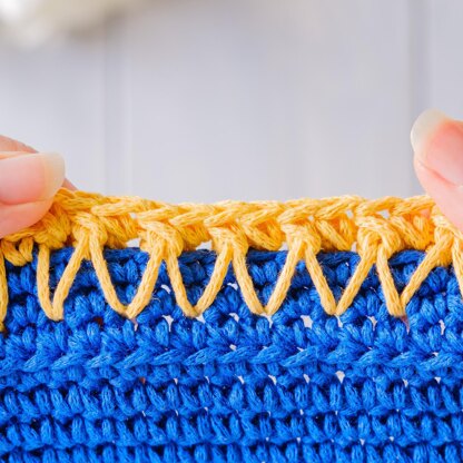 Crochet tote bag "Sunny Naples"