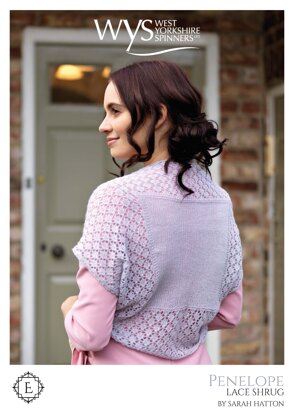 Penelope Lace Simple Shrug in West Yorkshire Spinners Exquisite Lace - Downloadable PDF