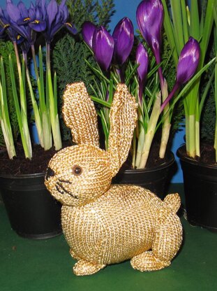 Golden Bunny Rabbit Easter Toy