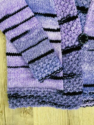Boxy Jacket with Blackberry Stitch Borders