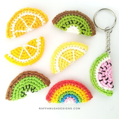 Fruit Slice Keychains