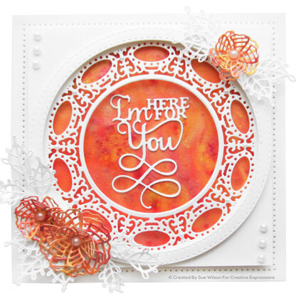 Creative Expressions Sue Wilson Mini Expressions I'm Here For You Craft Die
