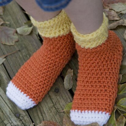 Candy Corn Socks Child Sizes