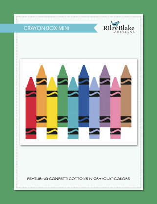 Box of Crayons Reproducible Pattern