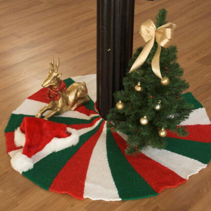 Tree Skirt in Plymouth Yarn Holiday Lights - 2518 - Downloadable PDF