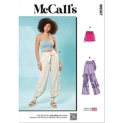 McCall's Misses' Pants and Shorts M8367 - Sewing Pattern