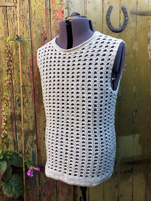 Men's Sleeveless Mesh Top