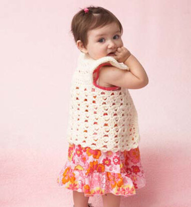 Flutter Sleeve Vest in Bernat Giggles - Downloadable PDF