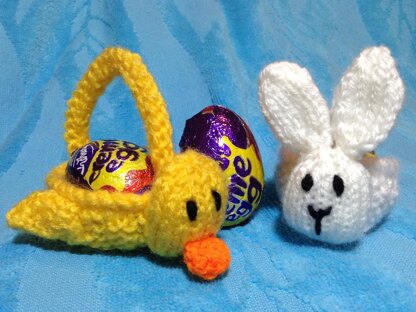 Easter Bunny and Chick Baskets Choc Creme Egg