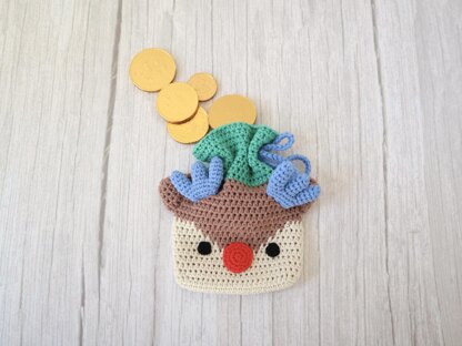 Reindeer Drawstring Treat Bag