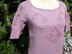 Scoop Neck Sweater with 3 Open Stitch Motifs