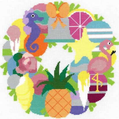 Imaginating Summer Wreath Cross Stitch Kit