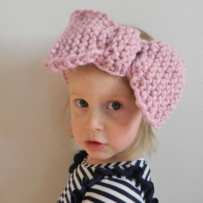 Chunky Bow Tie - knitting pattern