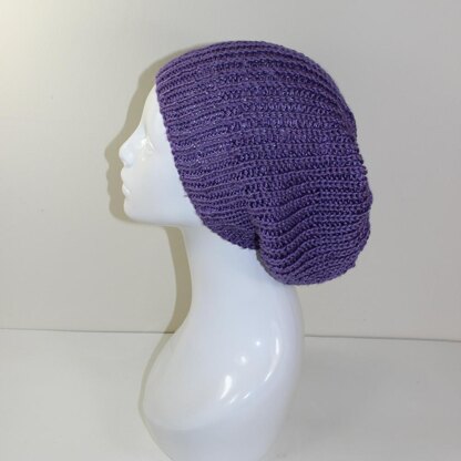 Unisex Fishermans Rib Slouch Hat Circular