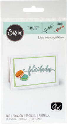 Sizzix Thinlits Set Fustella 'Sentidas Condolencias' Per Cardmaking - 2