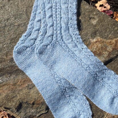 Cable & Lace Socks