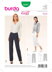 Burda Women's Trousers Sewing Pattern B6681 - Paper Pattern, Size 10-24