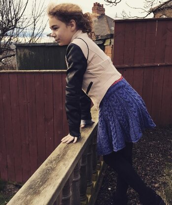 Caitlin Cabled Skater Skirt