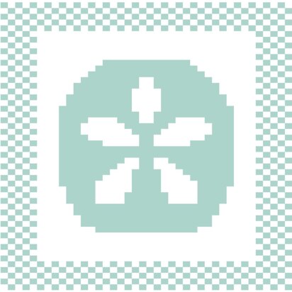 Sand Dollar Dishcloth - knitting pattern