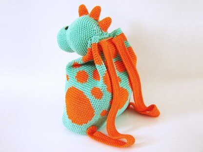 Dino backpack Crochet pattern by ChabeGS | Knitting Patterns | LoveCrafts
