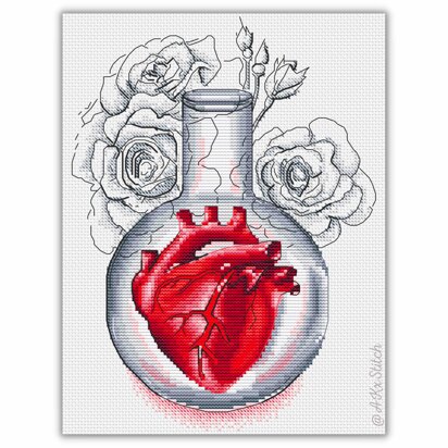 Love Elixir Cross Stitch PDF Pattern