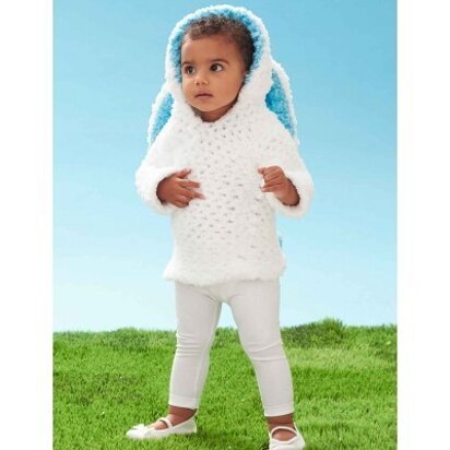 Hippity-Hop Bunny Hoodie in Bernat Pipsqueak